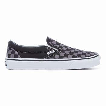 Férfi Vans Checkerboard Classic Slip-on Cipő VA8609471 Fekete